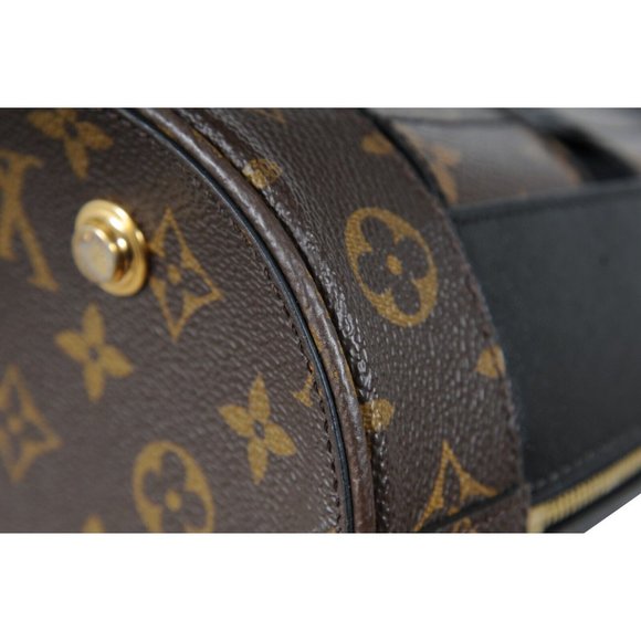 Louis Vuitton LV Monogram Tressage MM Tote Bag Brown Black Mesh Coated Canvas - Picture 15 of 16